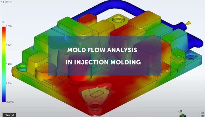 Mold flow analysis in injection molding
